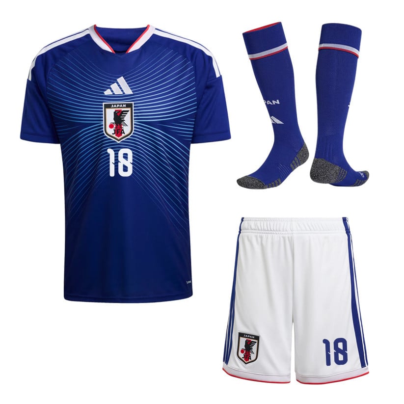 Ayase Ueda 18 Japan 2026 Home Men Kit Set – Blue/White