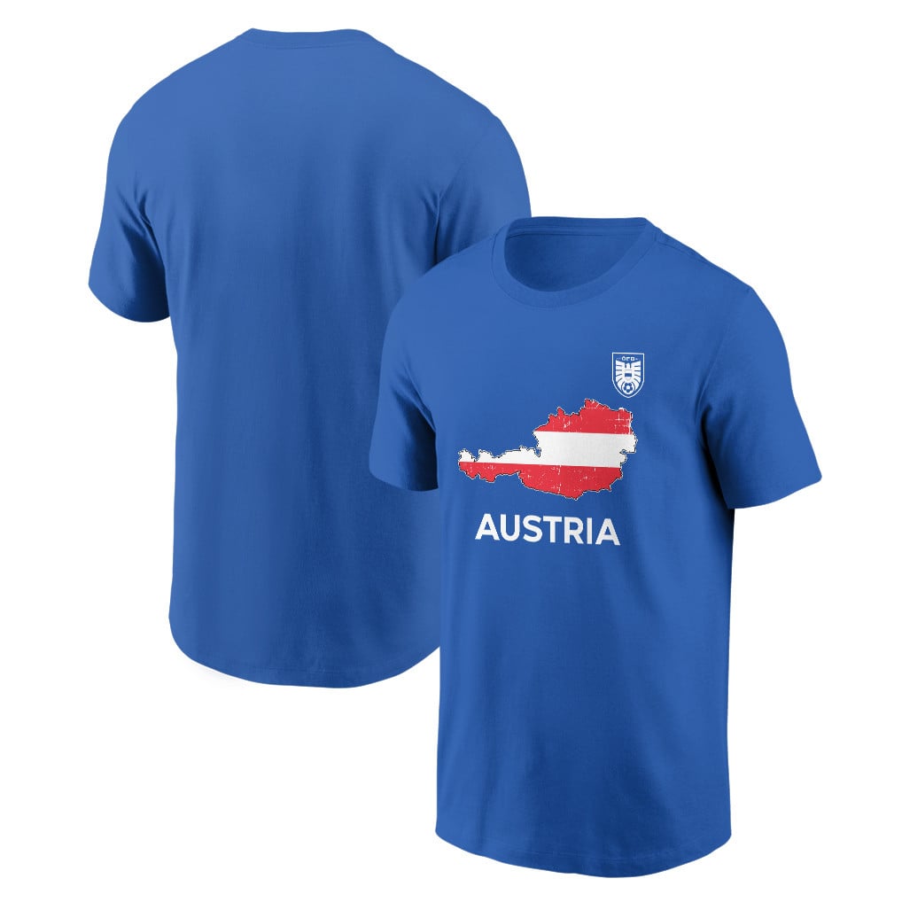 Austria Soccer Pride World Cup 2026 T-shirt - Distressed Map Graphic