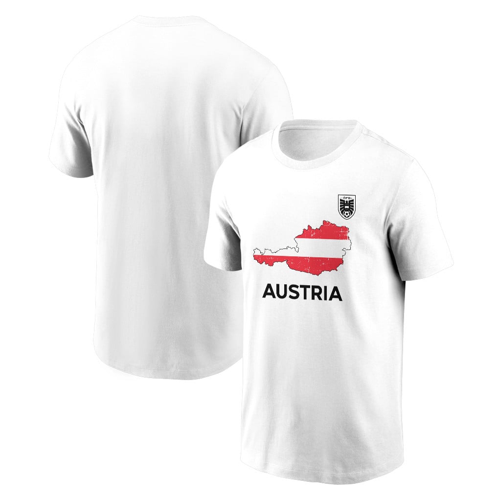 Austria Soccer Pride World Cup 2026 T-shirt - Distressed Map Graphic