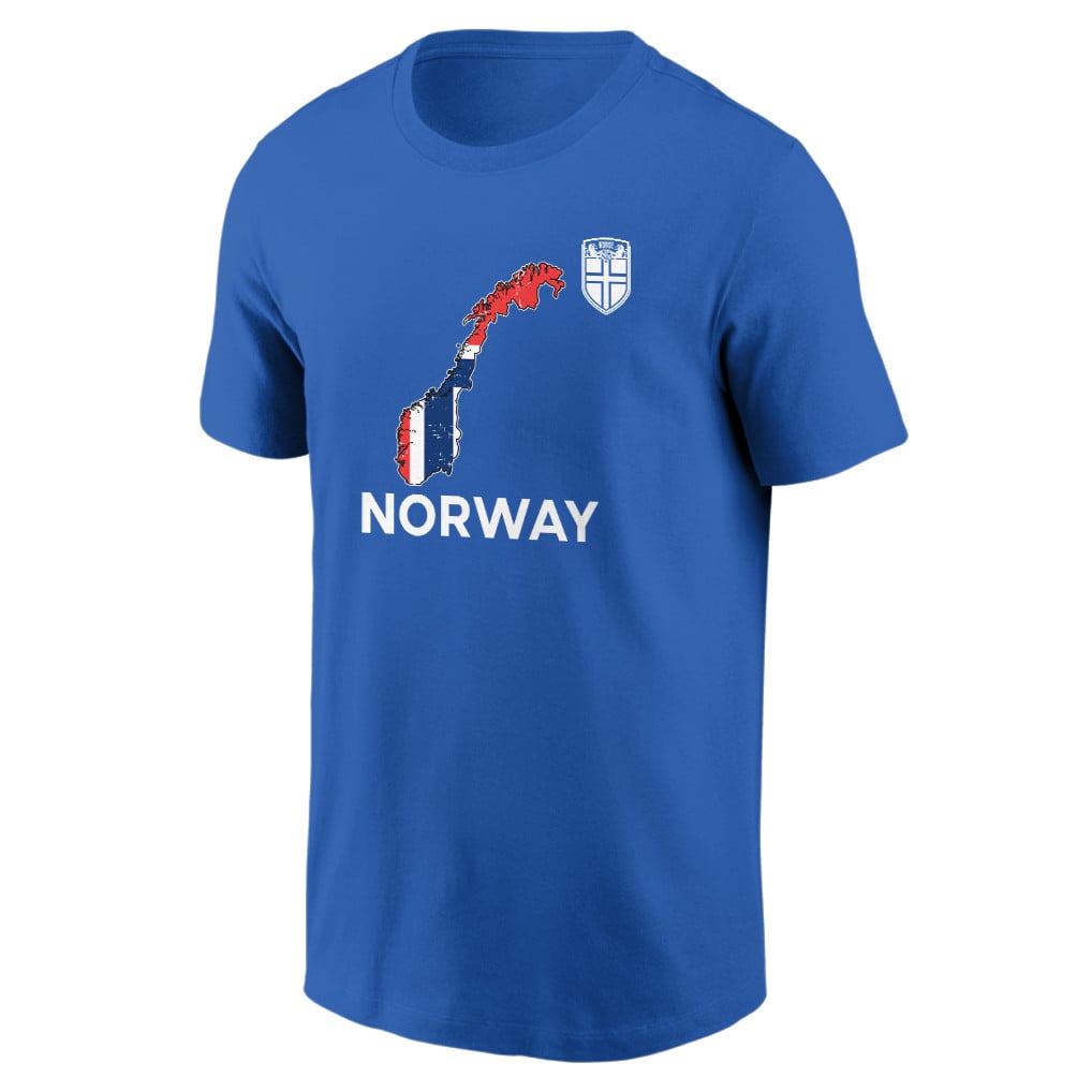 Norway Soccer Pride World Cup 2026 T-shirt - Distressed Map Graphic