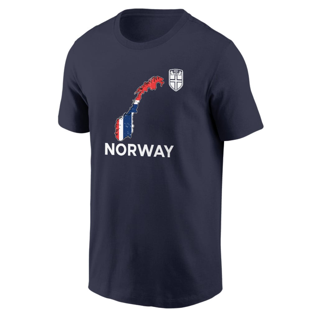 Norway Soccer Pride World Cup 2026 T-shirt - Distressed Map Graphic