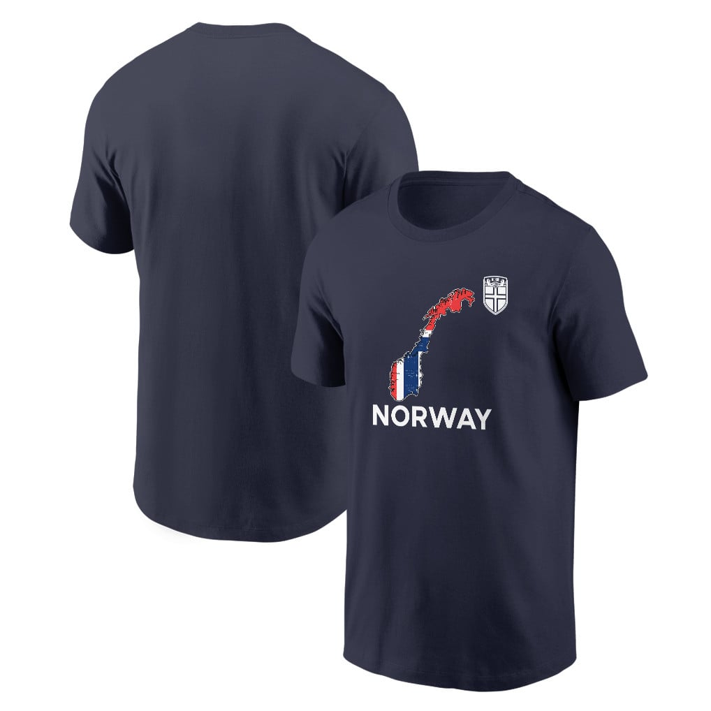 Norway Soccer Pride World Cup 2026 T-shirt - Distressed Map Graphic