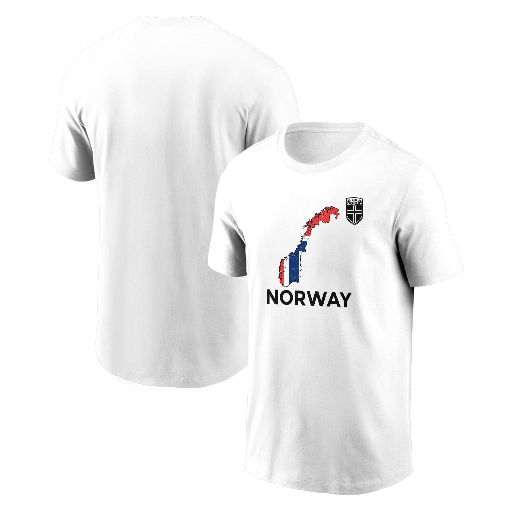 Norway Soccer Pride World Cup 2026 T-shirt - Distressed Map Graphic