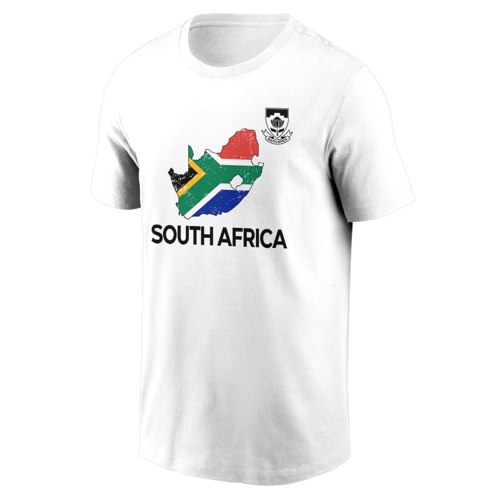 South Africa Soccer Pride World Cup 2026 T-shirt - Distressed Map Graphic