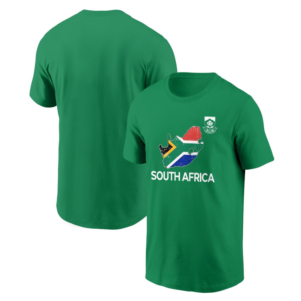 South Africa Soccer Pride World Cup 2026 T-shirt - Distressed Map Graphic