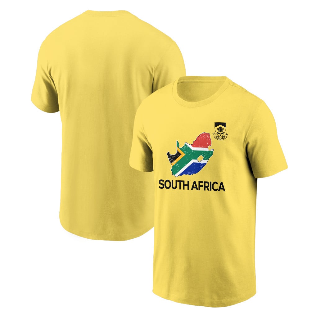 South Africa Soccer Pride World Cup 2026 T-shirt - Distressed Map Graphic