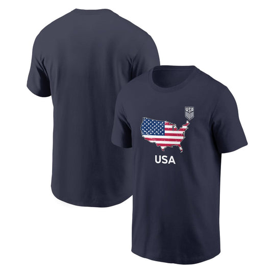 USA Soccer Pride World Cup 2026 T-shirt - Distressed Map Graphic