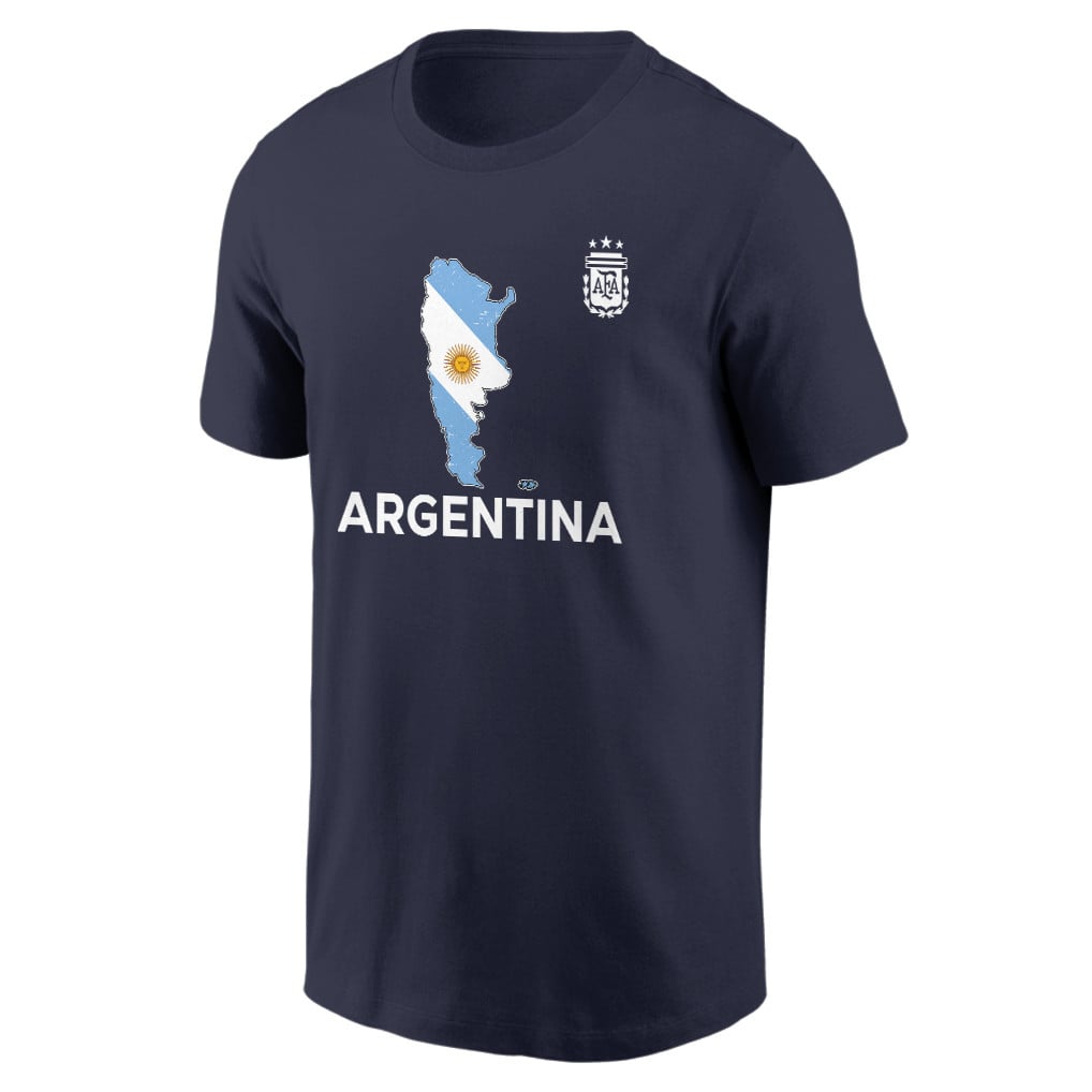 Argentina Soccer Pride World Cup 2026 T-shirt - Distressed Map Graphic