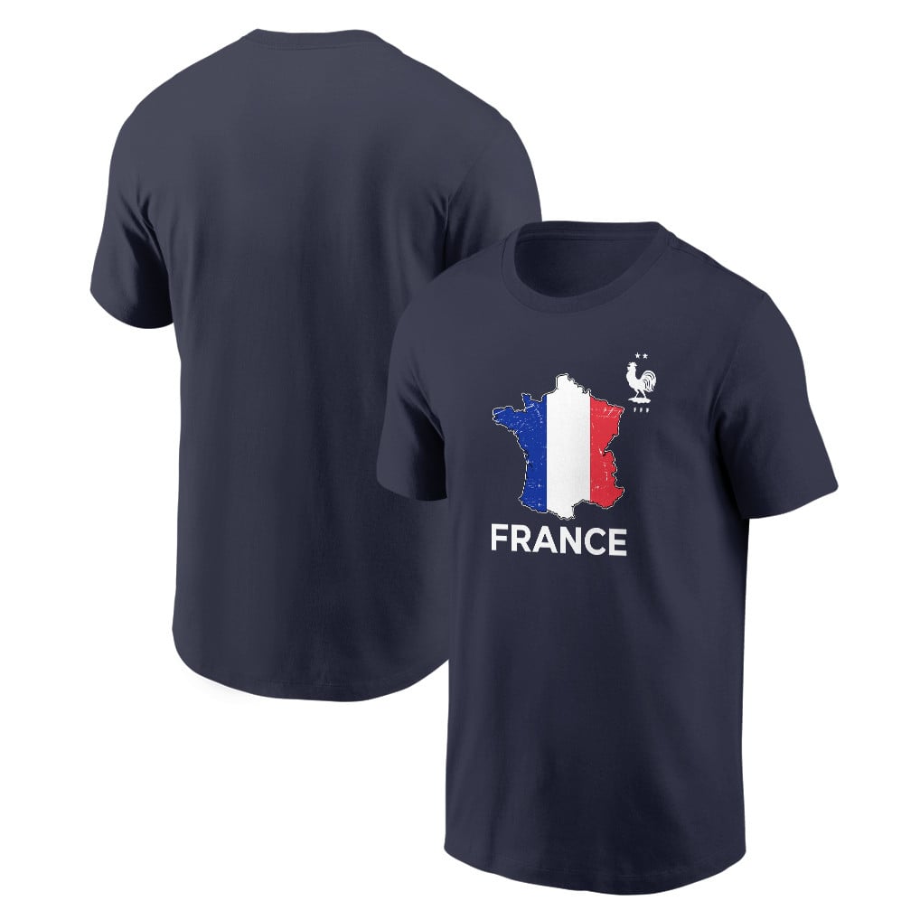 France Soccer Pride World Cup 2026 T-shirt - Distressed Map Graphic