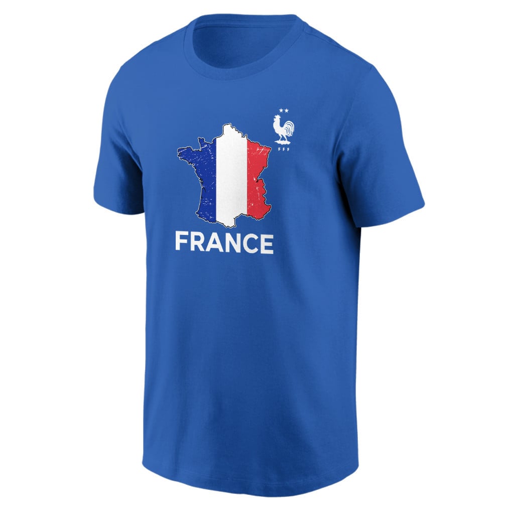 France Soccer Pride World Cup 2026 T-shirt - Distressed Map Graphic