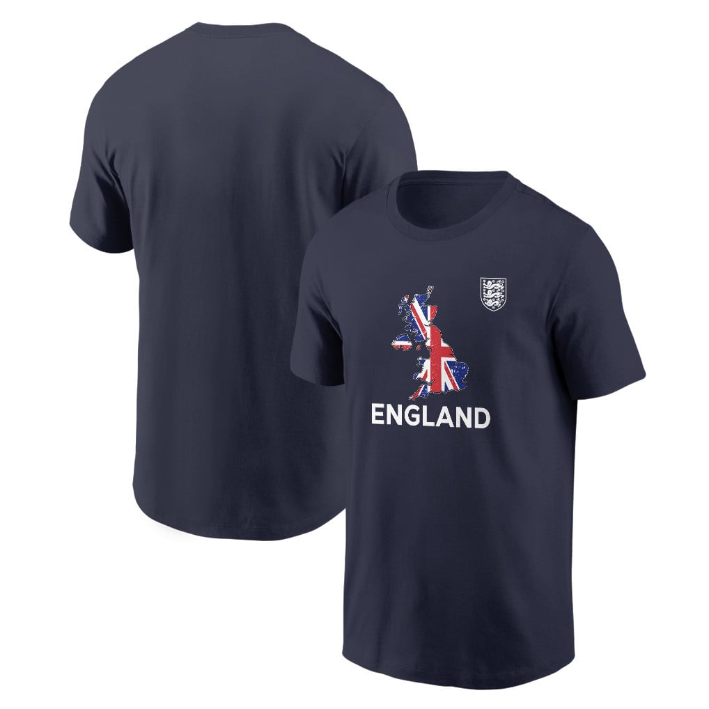 England Soccer Pride World Cup 2026 T-shirt - Distressed Map Graphic