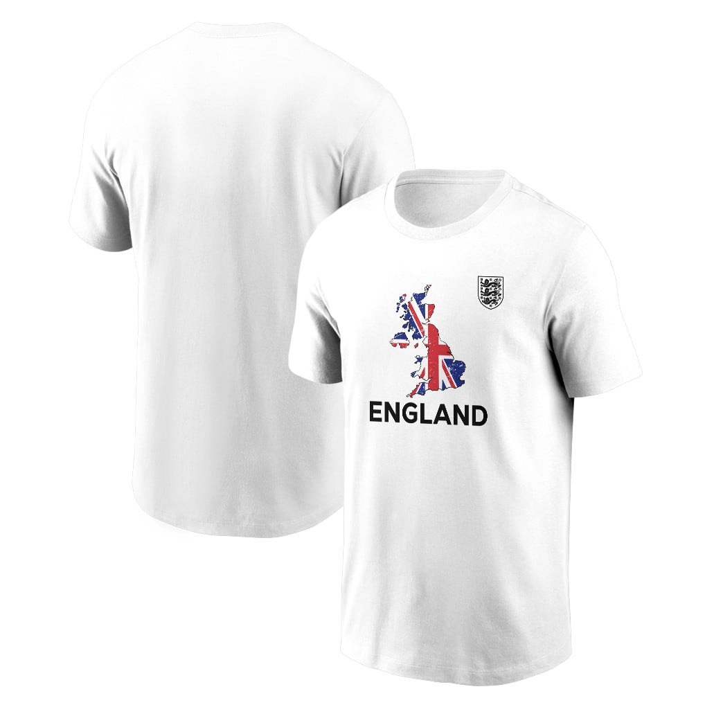 England Soccer Pride World Cup 2026 T-shirt - Distressed Map Graphic