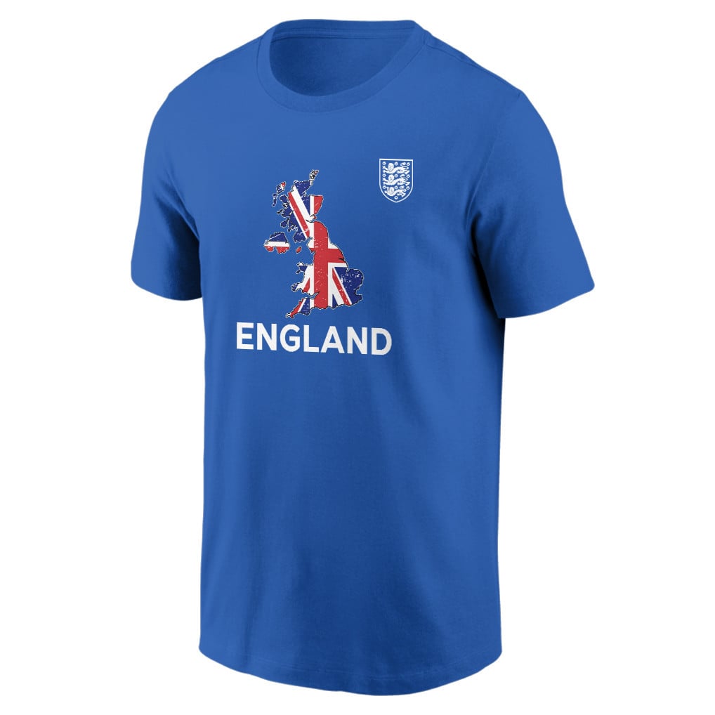 England Soccer Pride World Cup 2026 T-shirt - Distressed Map Graphic