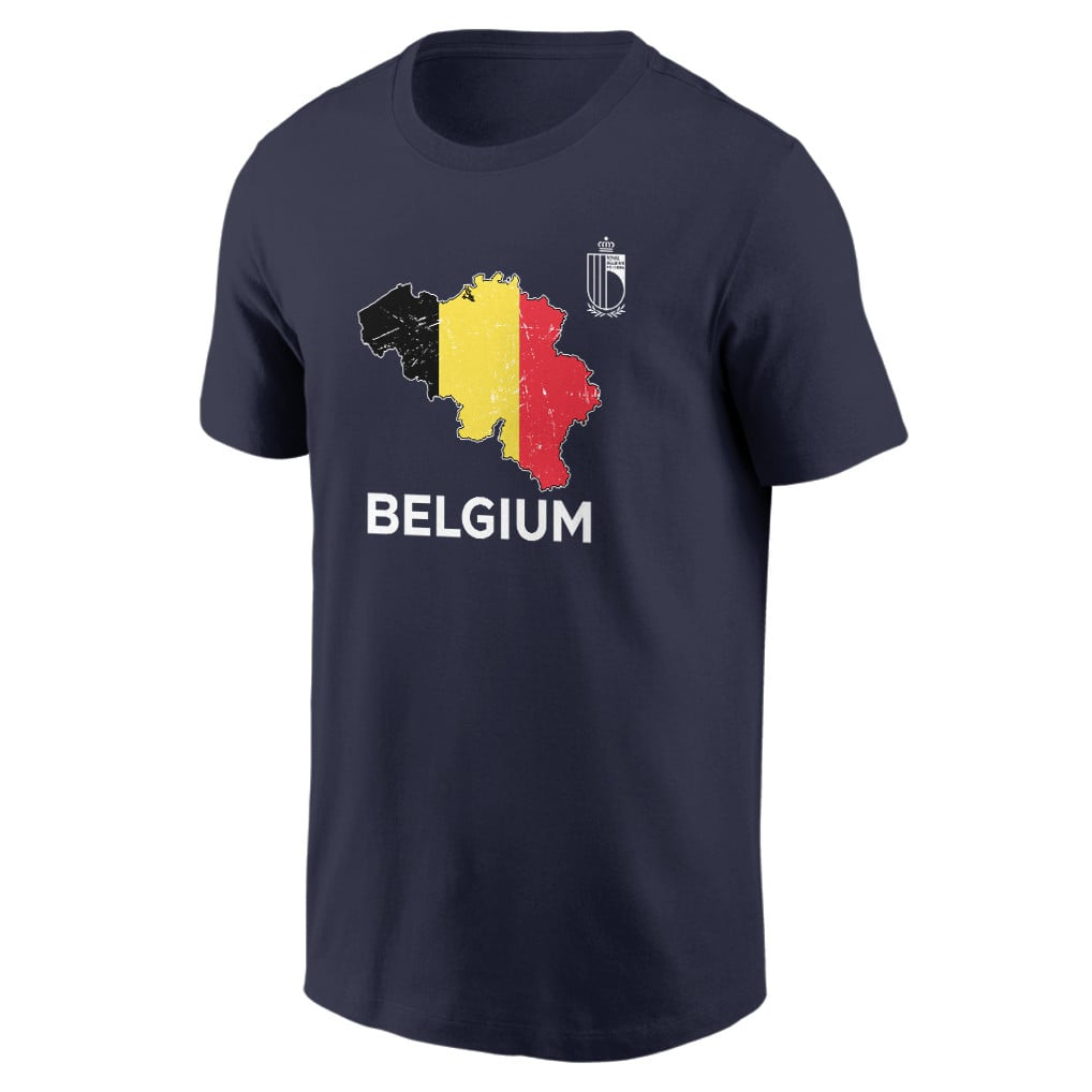 Belgium Soccer Pride World Cup 2026 T-shirt - Distressed Map Graphic