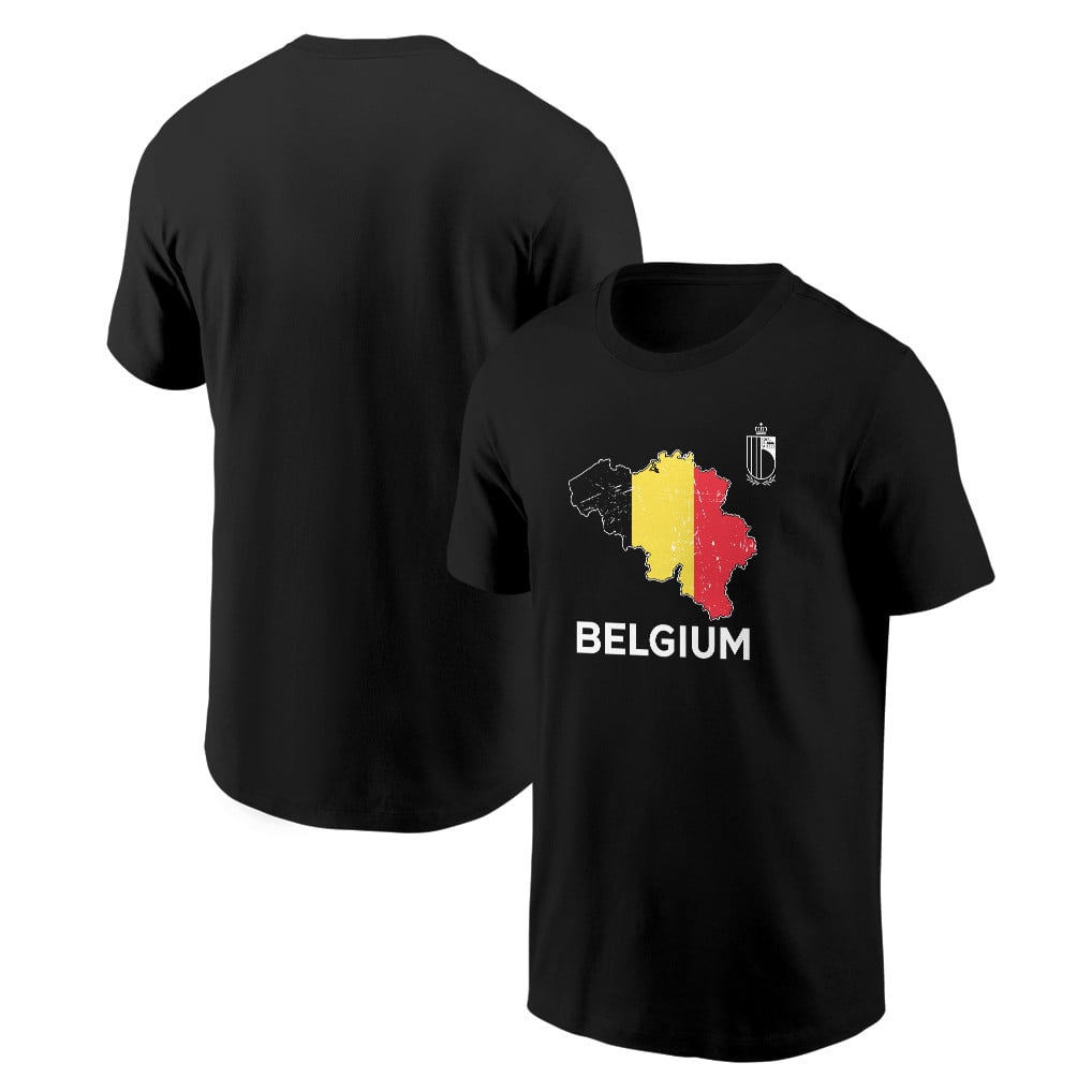 Belgium Soccer Pride World Cup 2026 T-shirt - Distressed Map Graphic