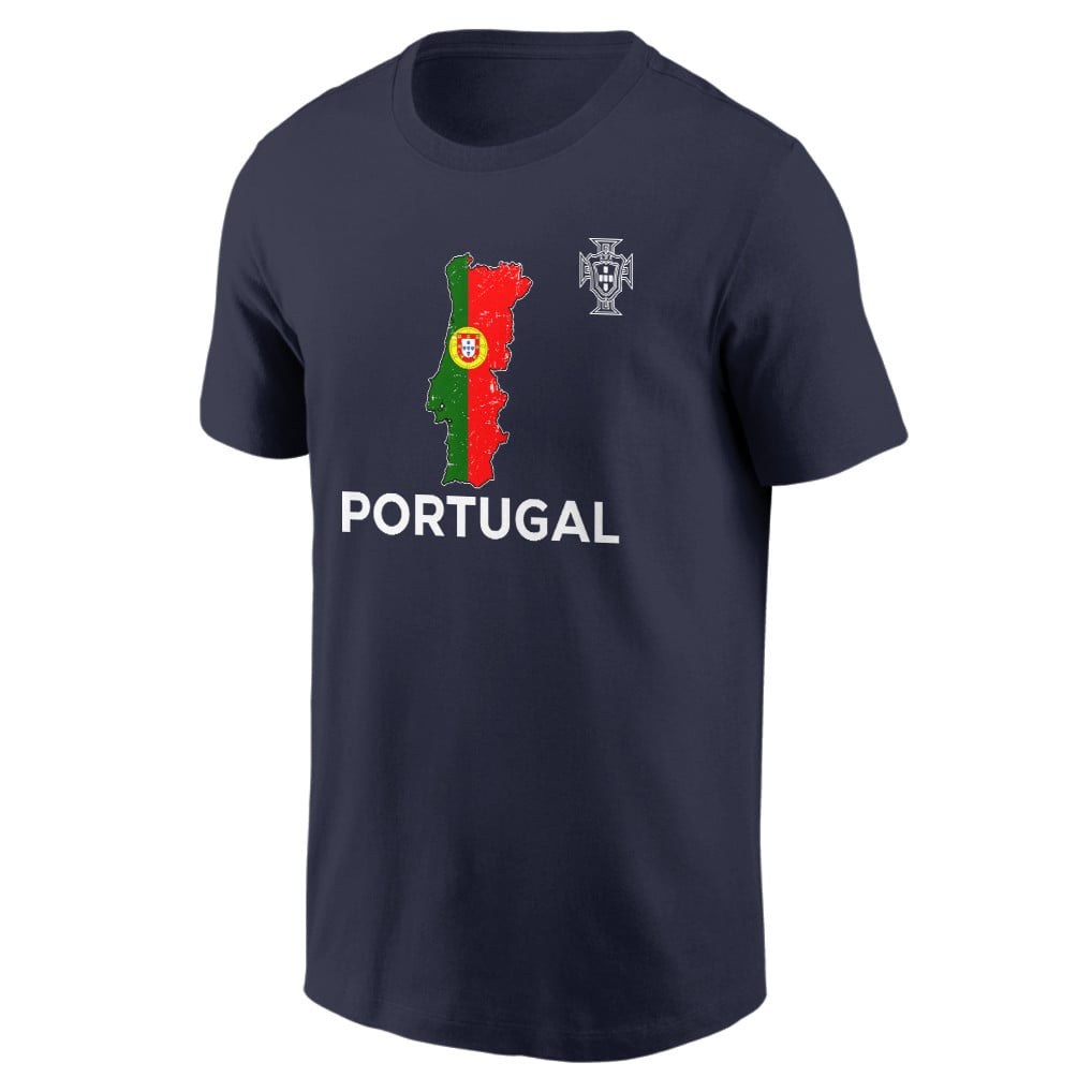 Portugal Soccer Pride World Cup 2026 T-shirt - Distressed Map Graphic