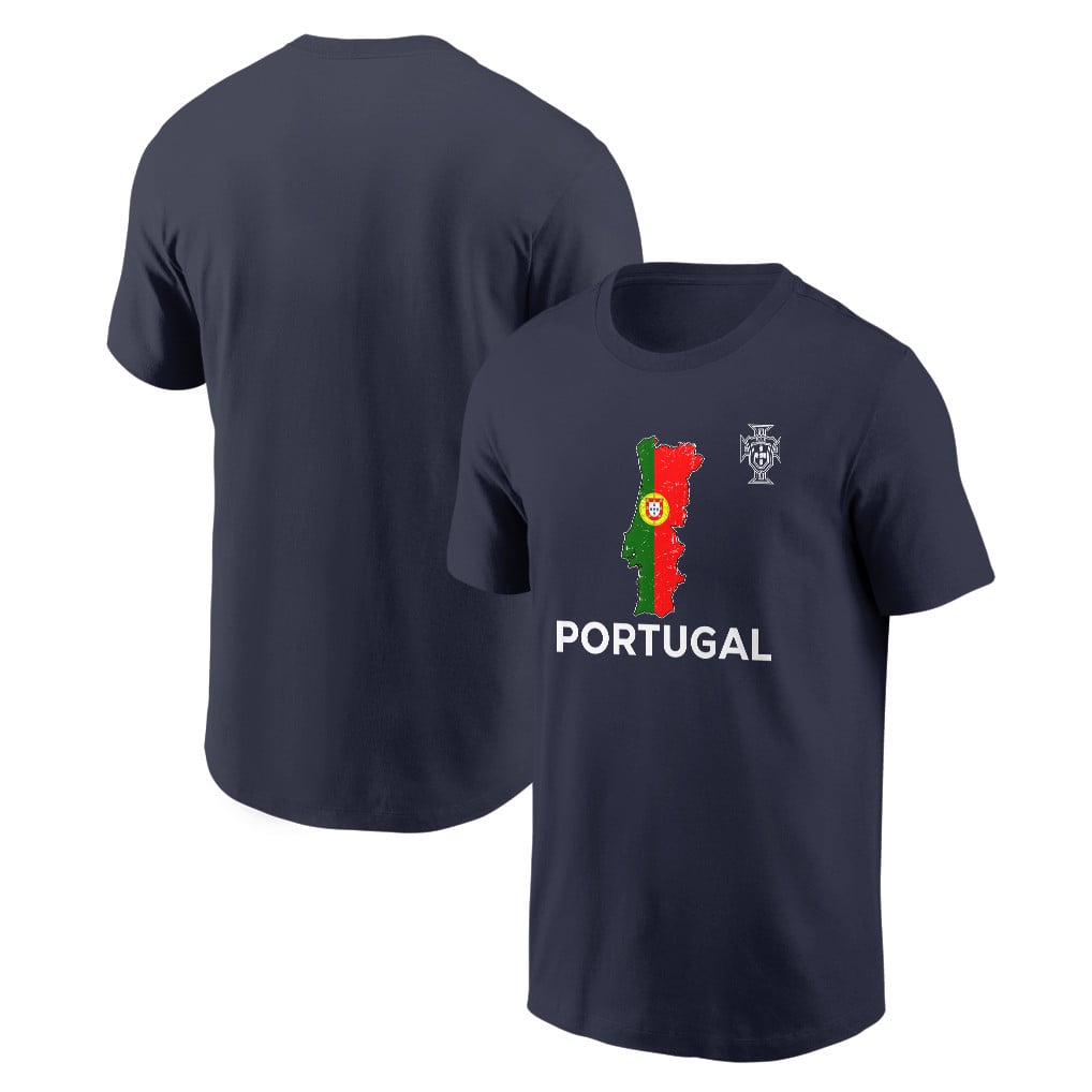 Portugal Soccer Pride World Cup 2026 T-shirt - Distressed Map Graphic