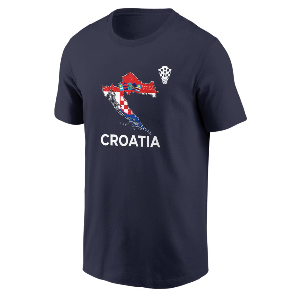 Croatia Soccer Pride World Cup 2026 T-shirt - Distressed Map Graphic