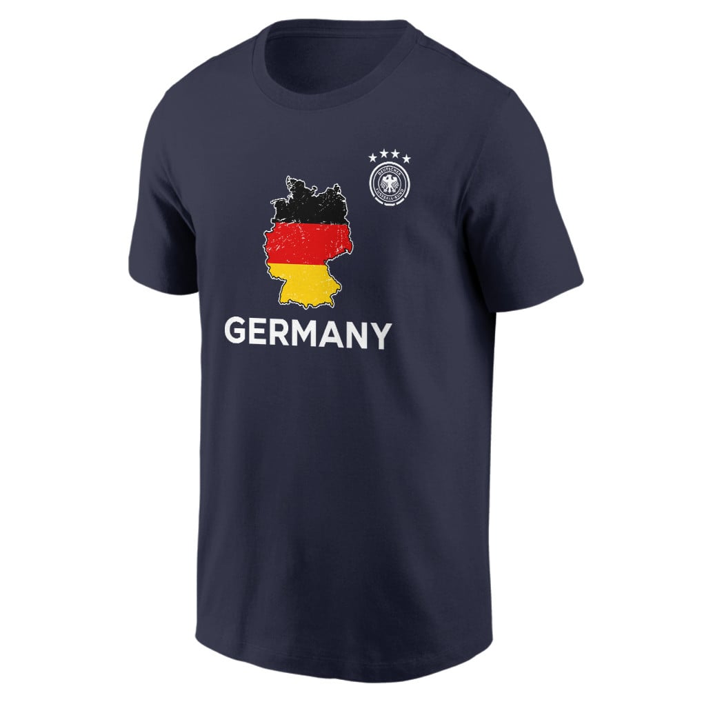 Germany Soccer Pride World Cup 2026 T-shirt - Distressed Map Graphic