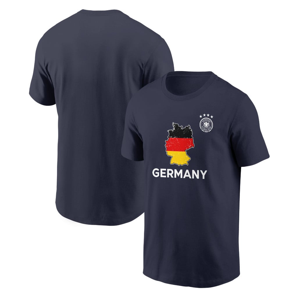 Germany Soccer Pride World Cup 2026 T-shirt - Distressed Map Graphic