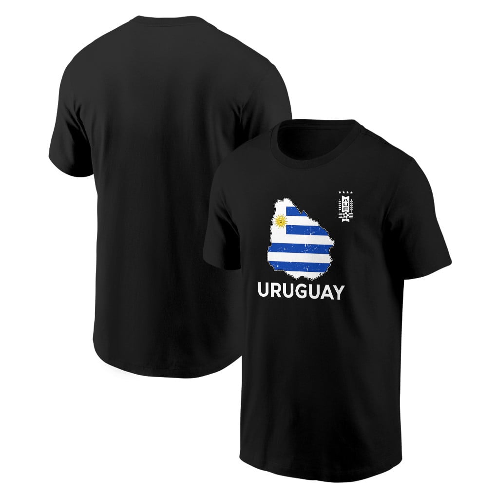 Uruguay Soccer Pride World Cup 2026 T-shirt - Distressed Map Graphic