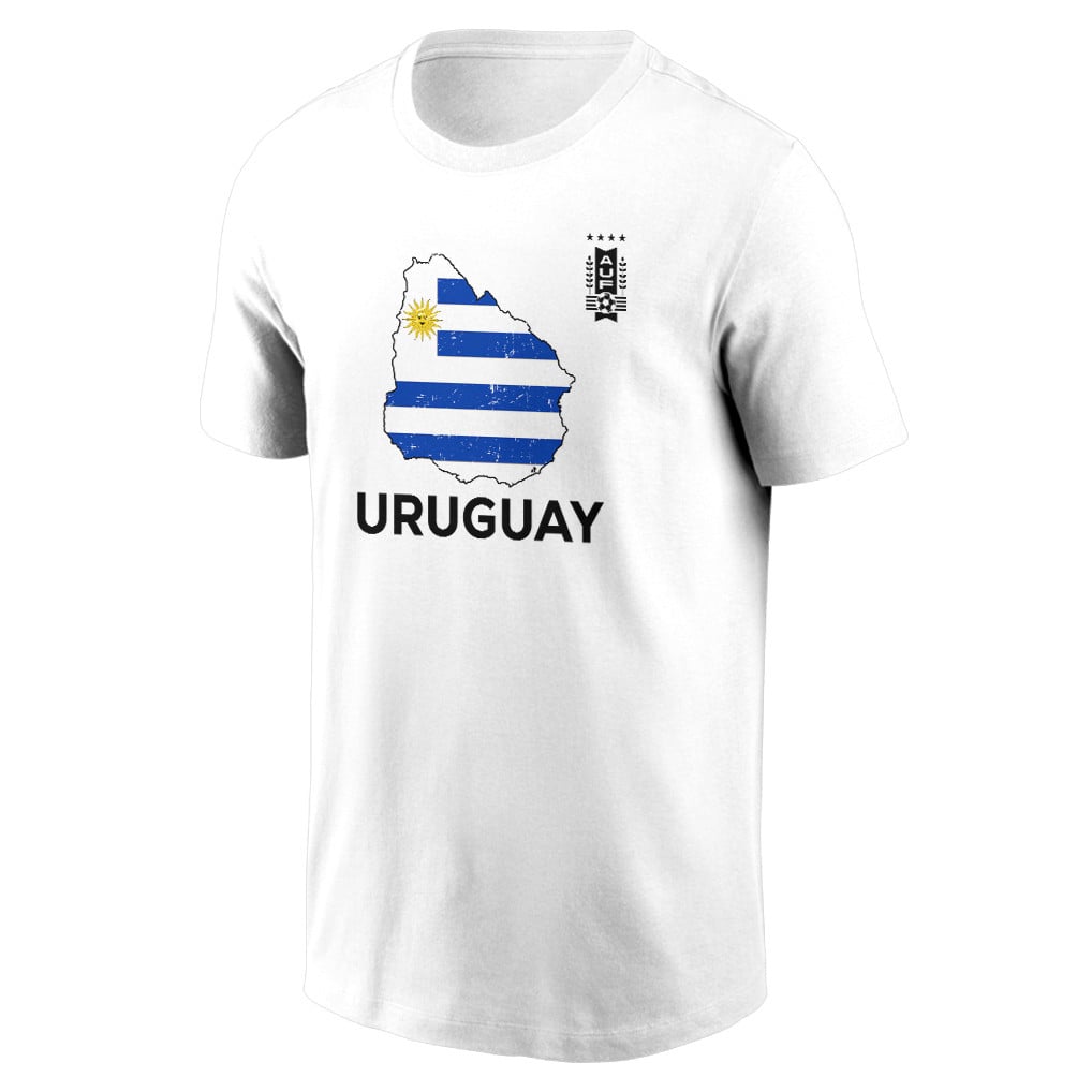 Uruguay Soccer Pride World Cup 2026 T-shirt - Distressed Map Graphic