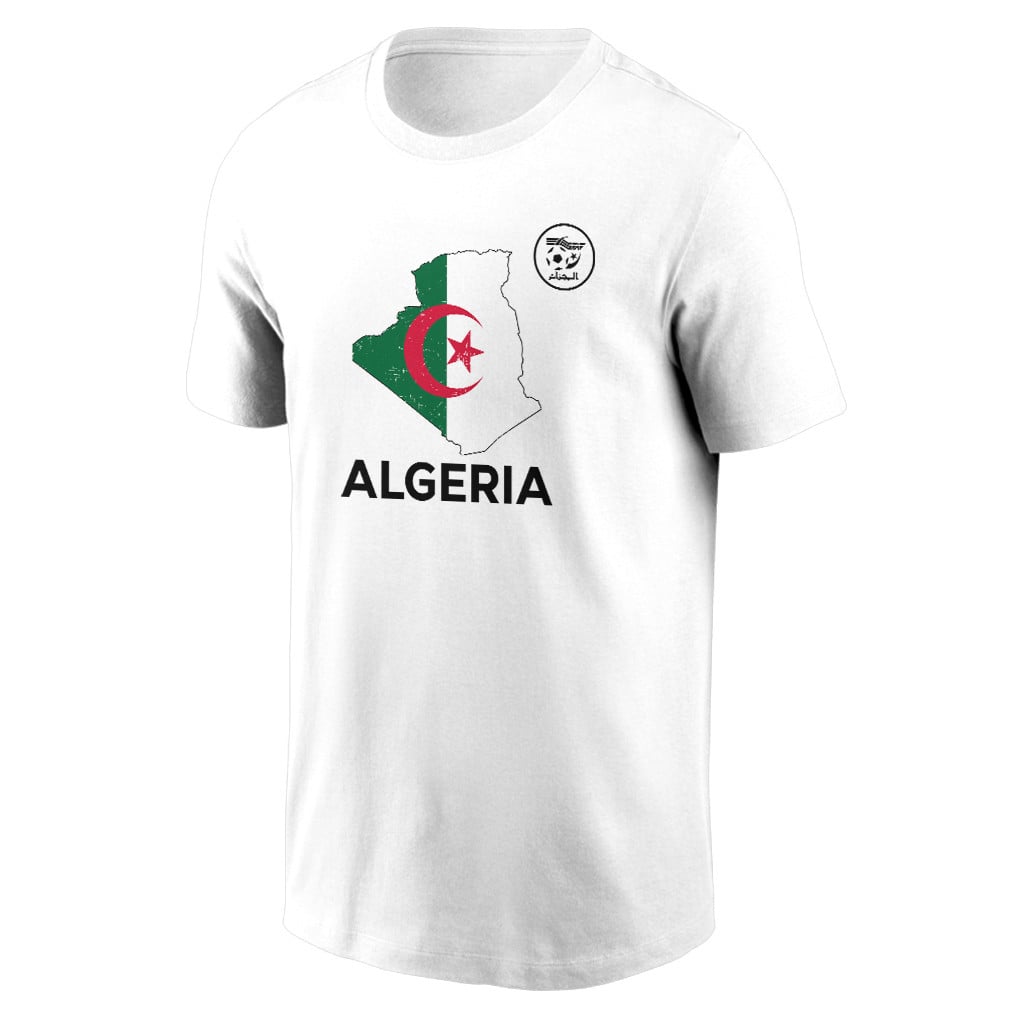 Algeria Soccer Pride World Cup 2026 T-shirt - Distressed Map Graphic