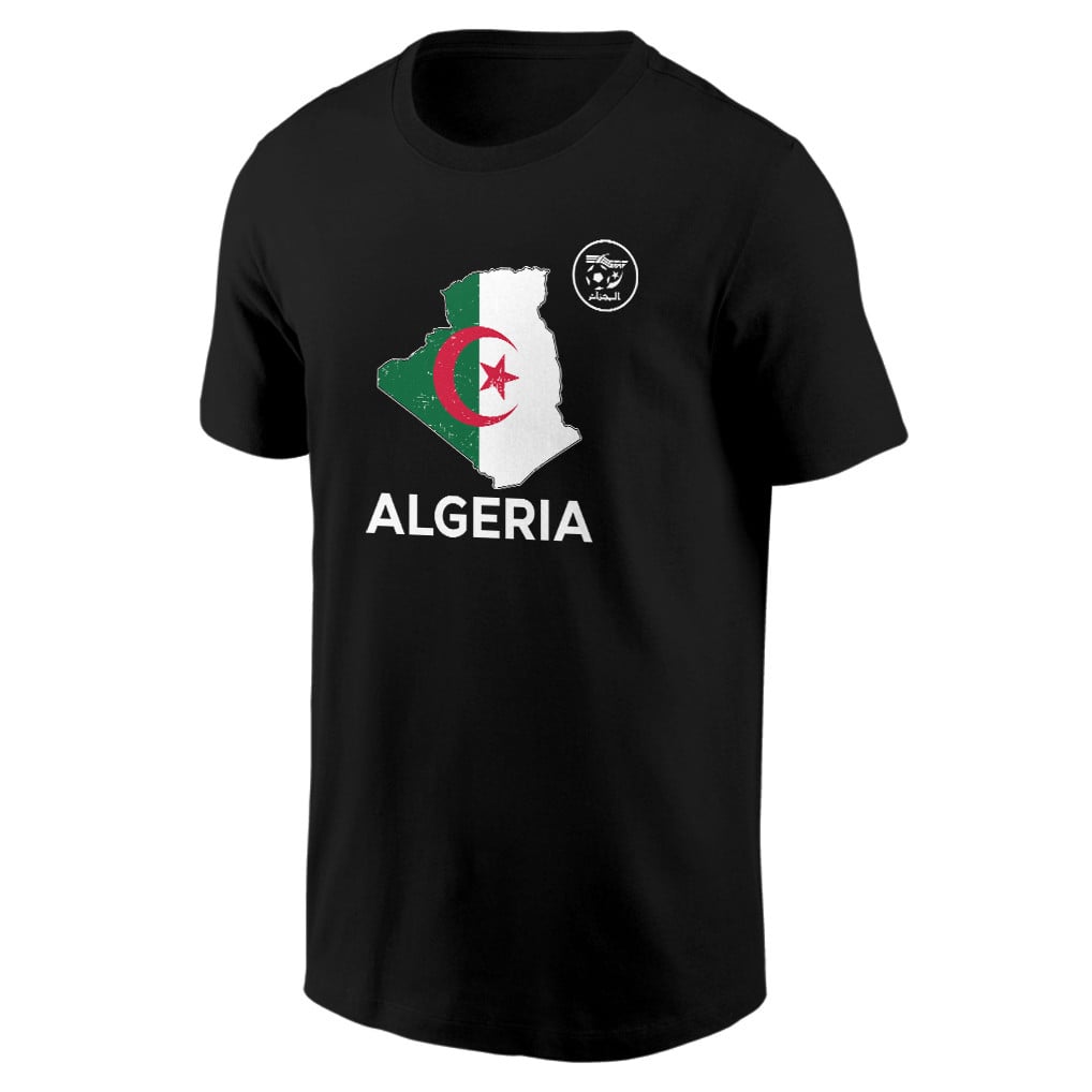 Algeria Soccer Pride World Cup 2026 T-shirt - Distressed Map Graphic