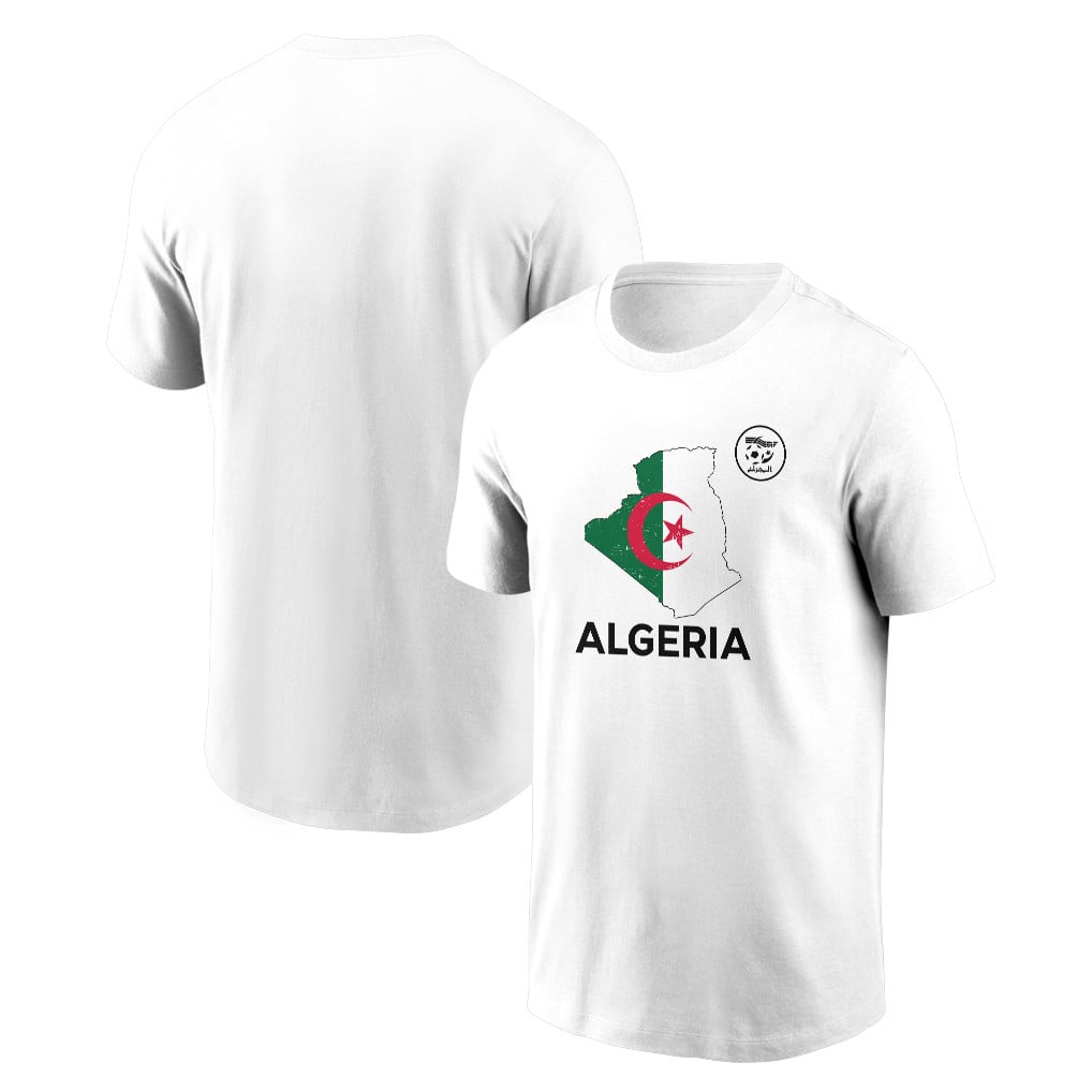 Algeria Soccer Pride World Cup 2026 T-shirt - Distressed Map Graphic