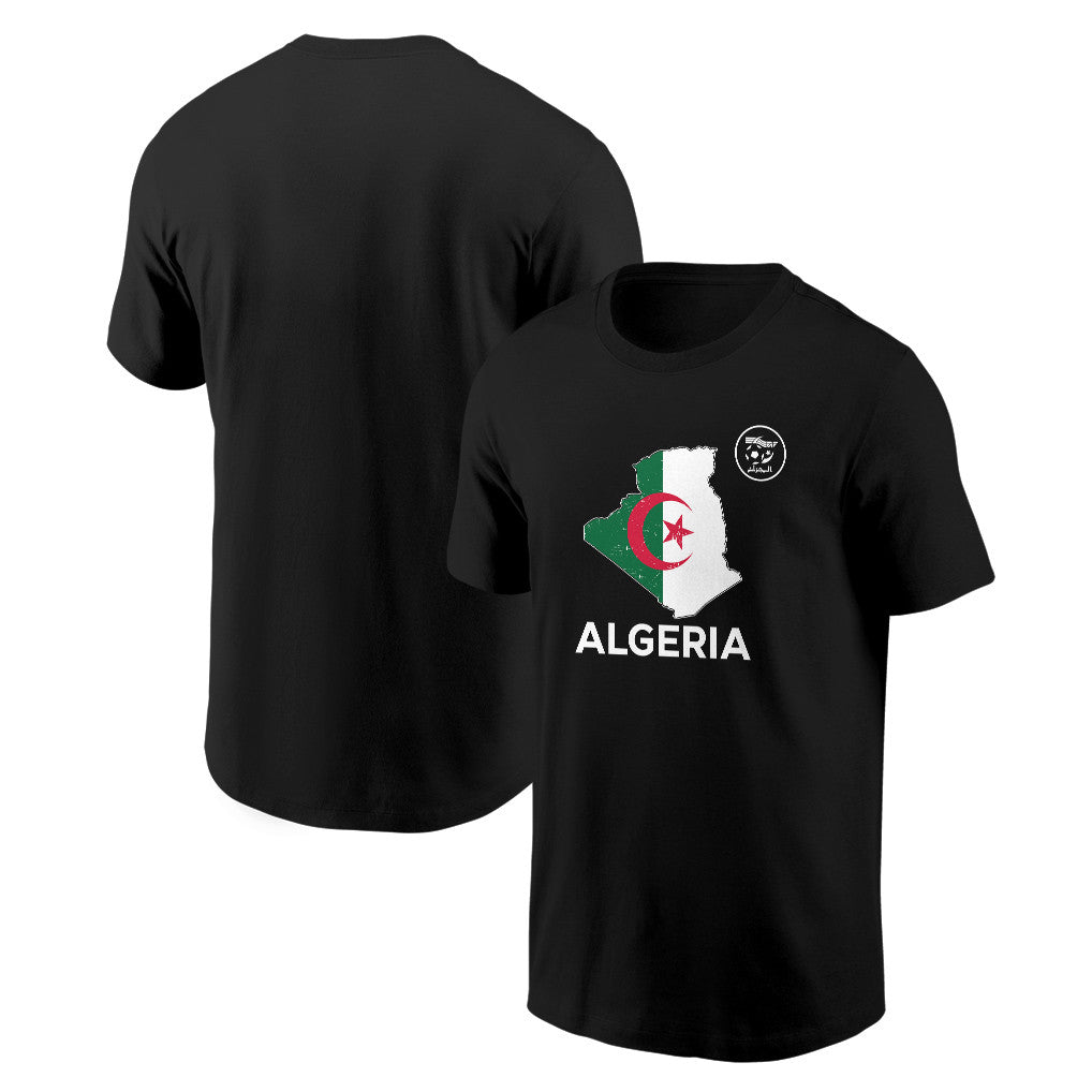 Algeria Soccer Pride World Cup 2026 T-shirt - Distressed Map Graphic