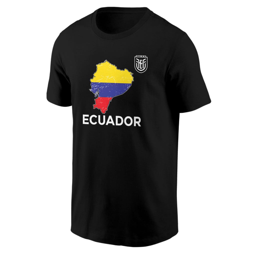 Ecuador Soccer Pride World Cup 2026 T-shirt - Distressed Map Graphic