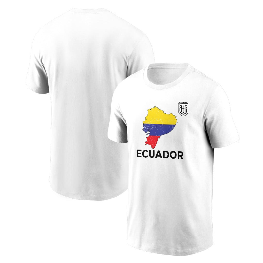 Ecuador Soccer Pride World Cup 2026 T-shirt - Distressed Map Graphic
