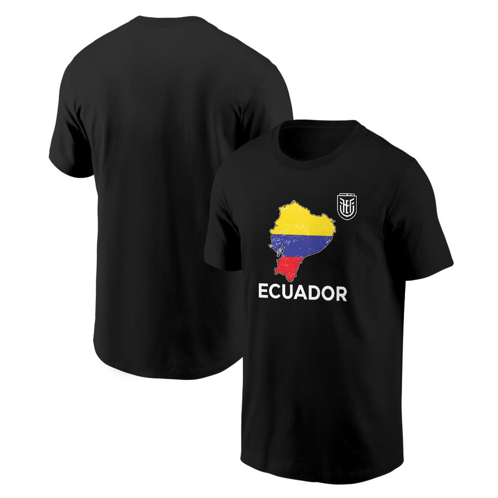 Ecuador Soccer Pride World Cup 2026 T-shirt - Distressed Map Graphic