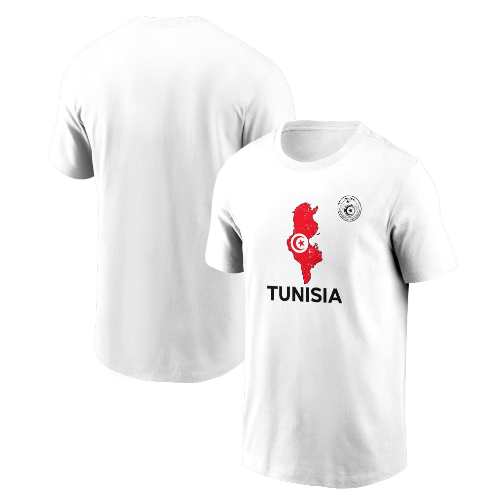 Tunisia Soccer Pride World Cup 2026 T-shirt - Distressed Map Graphic