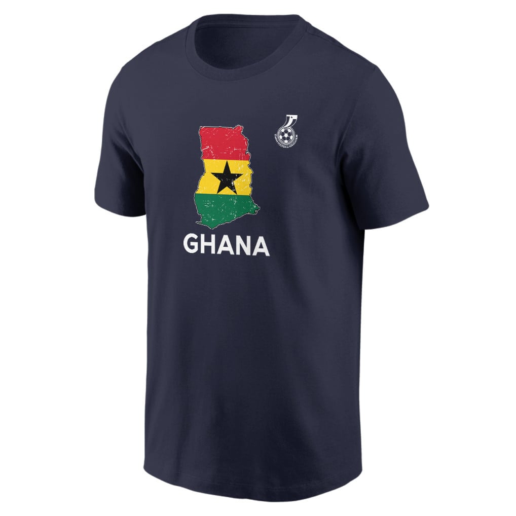 Ghana Soccer Pride World Cup 2026 T-shirt - Distressed Map Graphic
