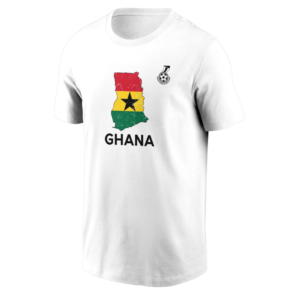 Ghana Soccer Pride World Cup 2026 T-shirt - Distressed Map Graphic