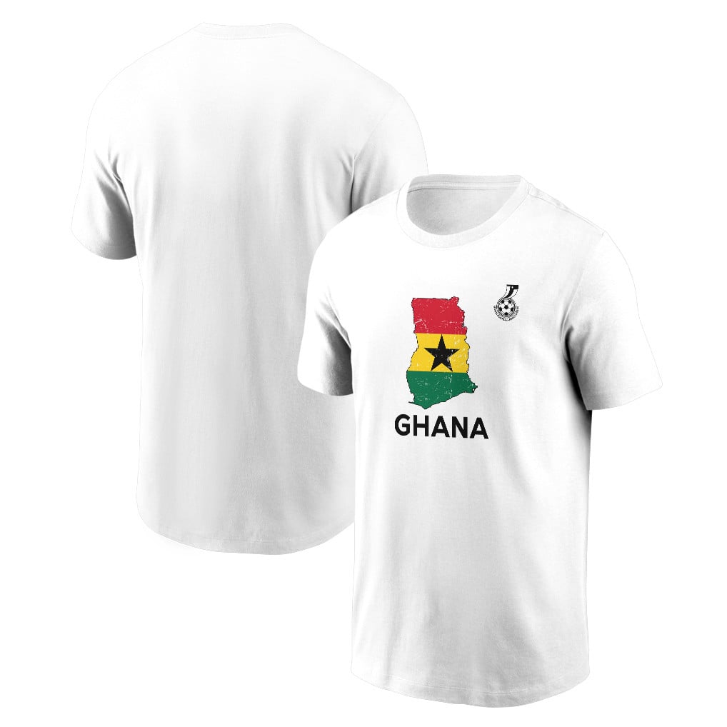 Ghana Soccer Pride World Cup 2026 T-shirt - Distressed Map Graphic