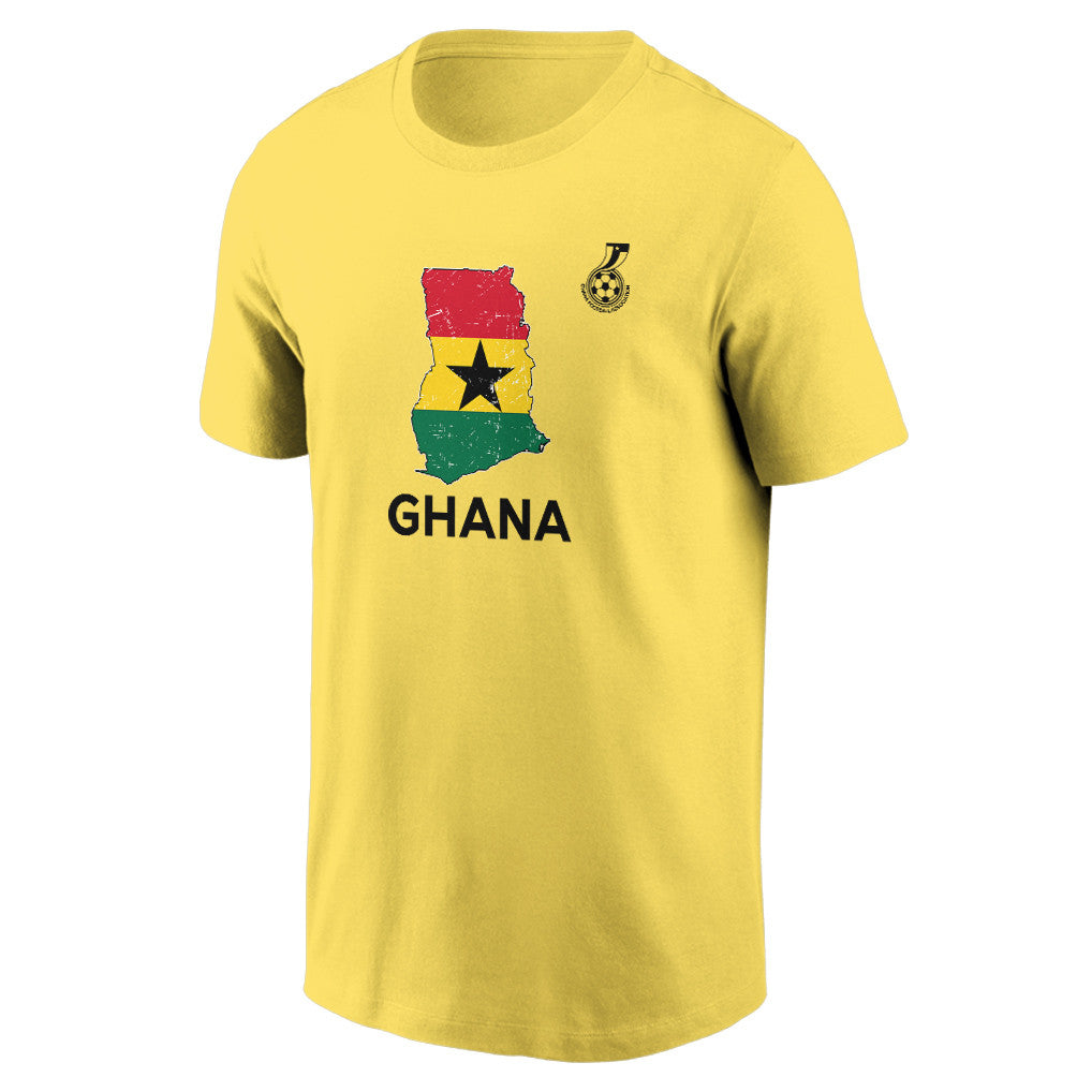 Ghana Soccer Pride World Cup 2026 T-shirt - Distressed Map Graphic