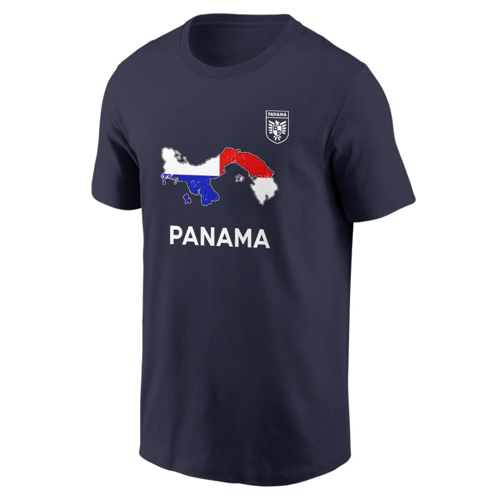 Panama Soccer Pride World Cup 2026 T-shirt - Distressed Map Graphic