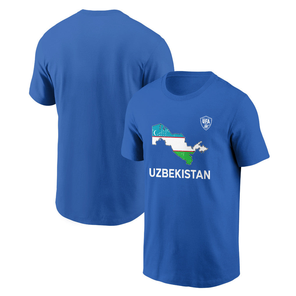 Uzbekistan Soccer Pride World Cup 2026 T-shirt - Distressed Map Graphic