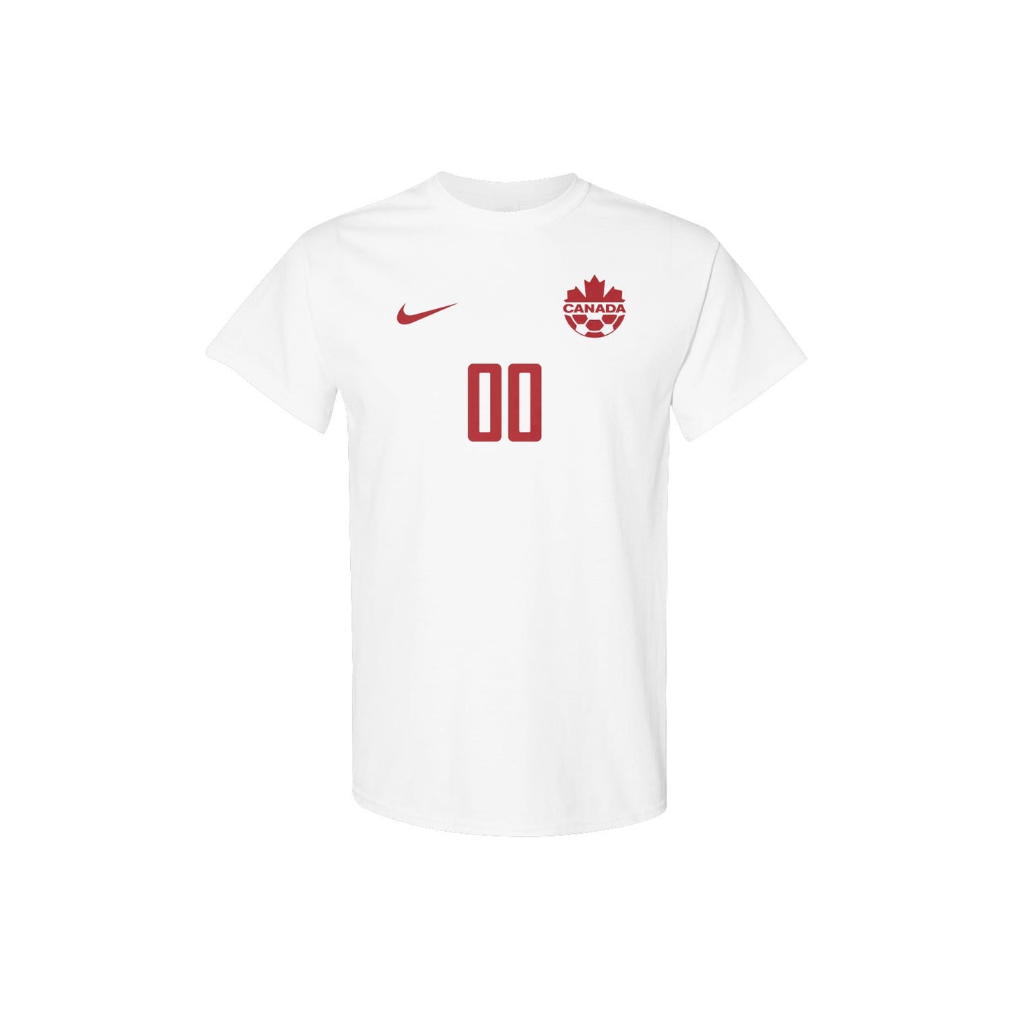 Canada Jersey Style Tee for World Cup 2026 - Personalized Soccer Fan T-Shirt