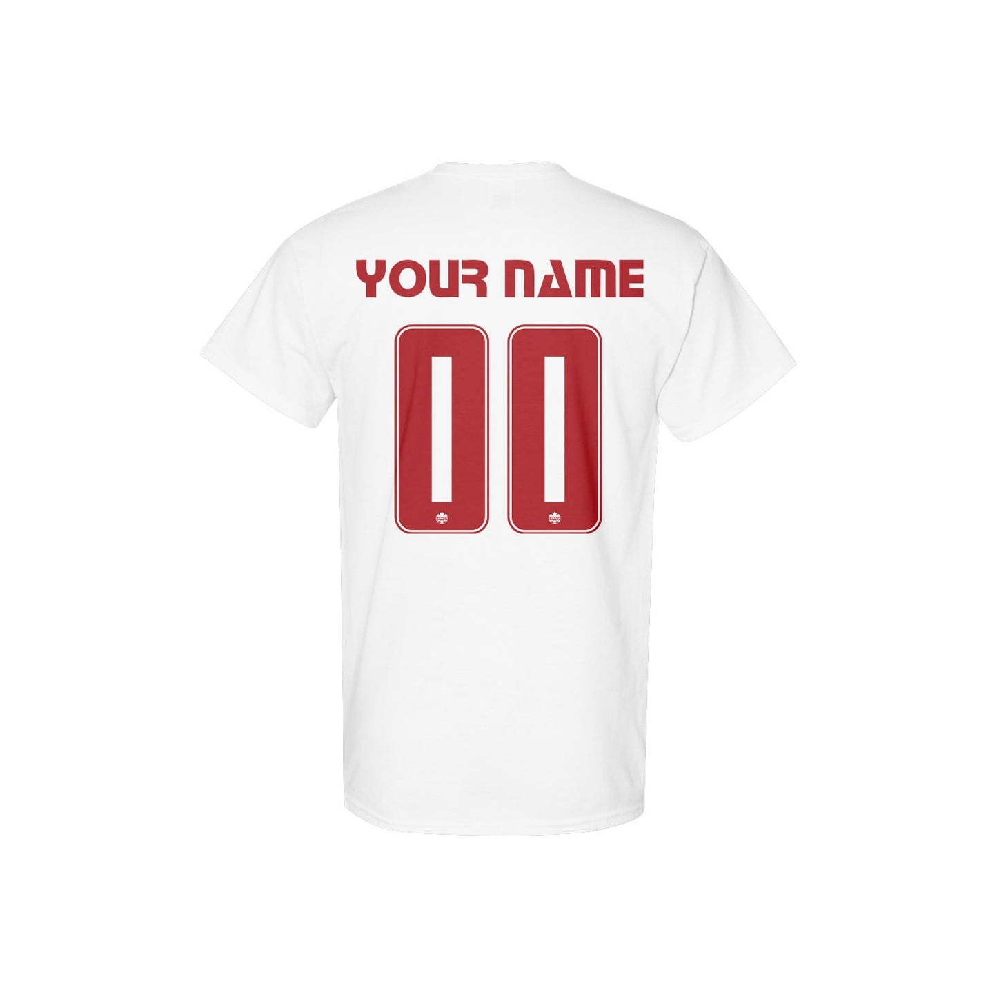 Canada Jersey Style Tee for World Cup 2026 - Personalized Soccer Fan T-Shirt