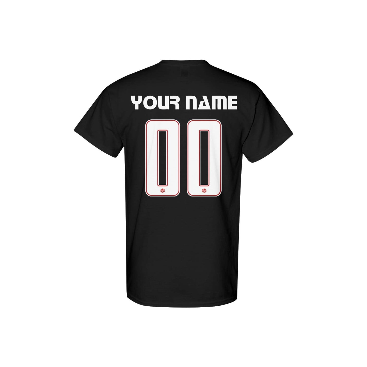 Canada Jersey Style Tee for World Cup 2026 - Personalized Soccer Fan T-Shirt