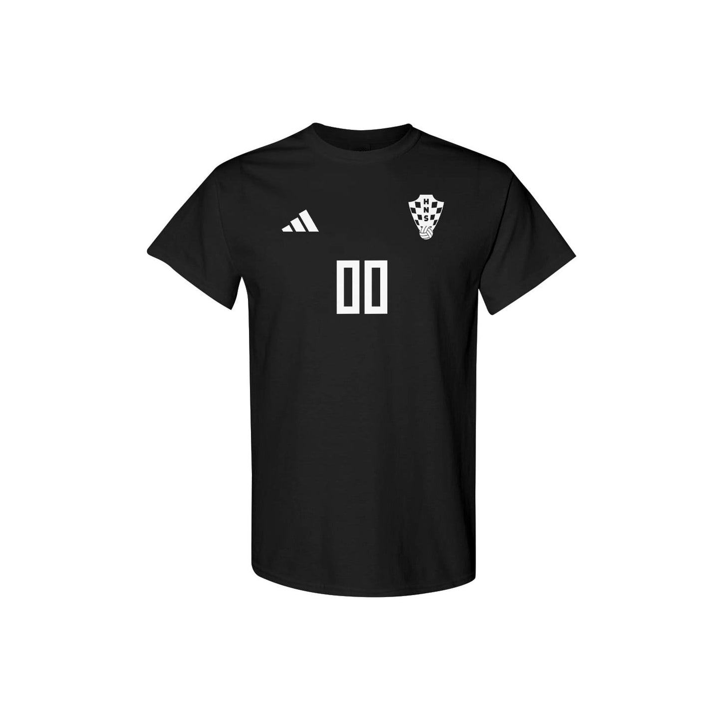 Croatia Jersey Style Tee for World Cup 2026 - Personalized Soccer Fan T-Shirt