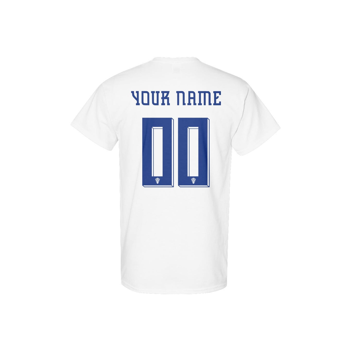 Croatia Jersey Style Tee for World Cup 2026 - Personalized Soccer Fan T-Shirt
