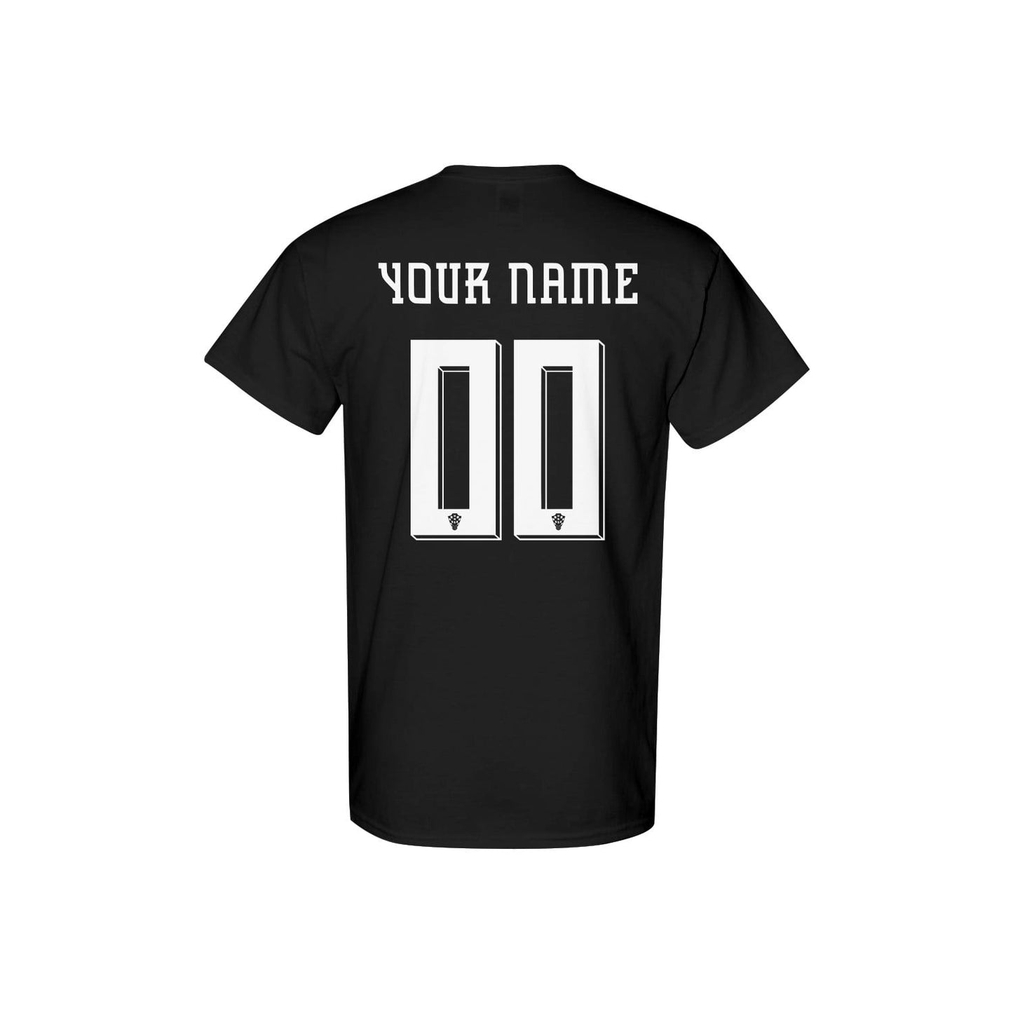 Croatia Jersey Style Tee for World Cup 2026 - Personalized Soccer Fan T-Shirt