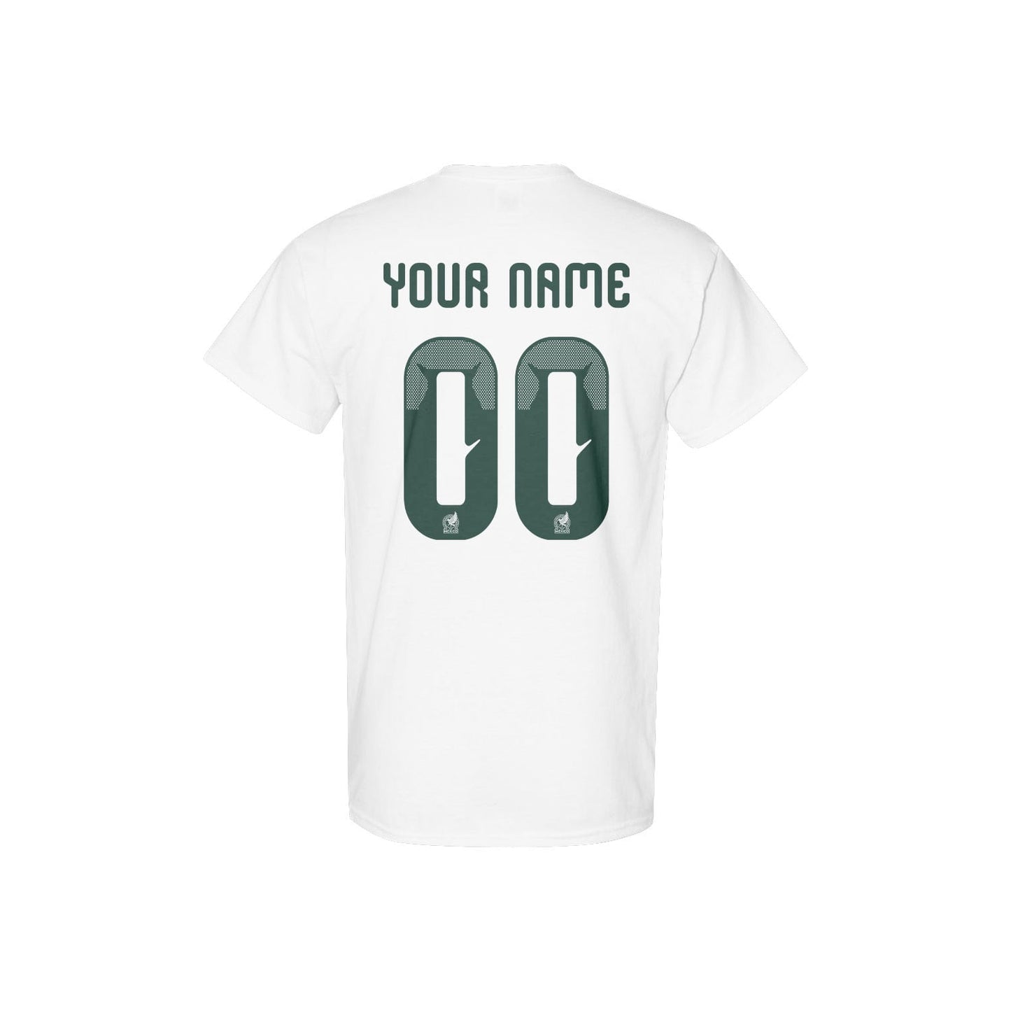 Mexico Jersey Style Tee for World Cup 2026 - Personalized Soccer Fan T-Shirt