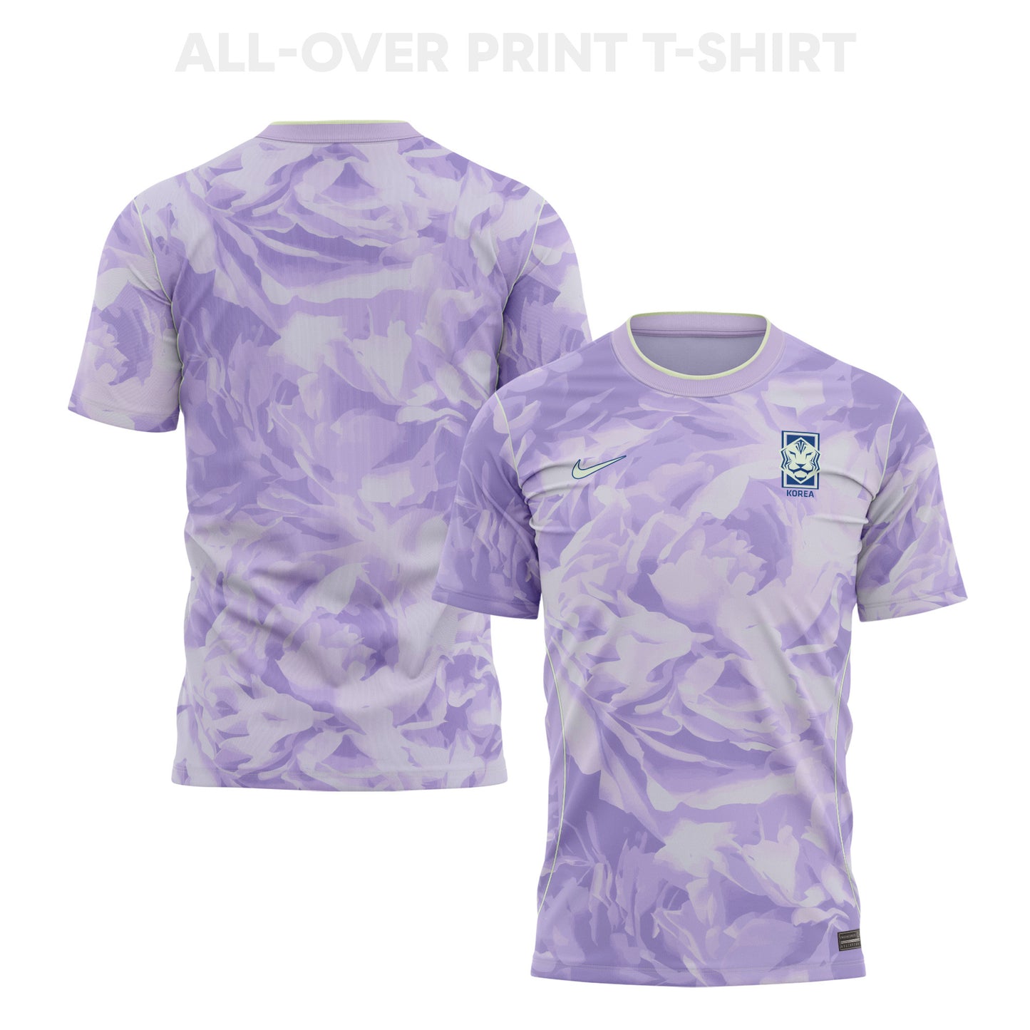 South Korea 2026 Away 3D T-Shirt Fully Printed – Unisex, Purple