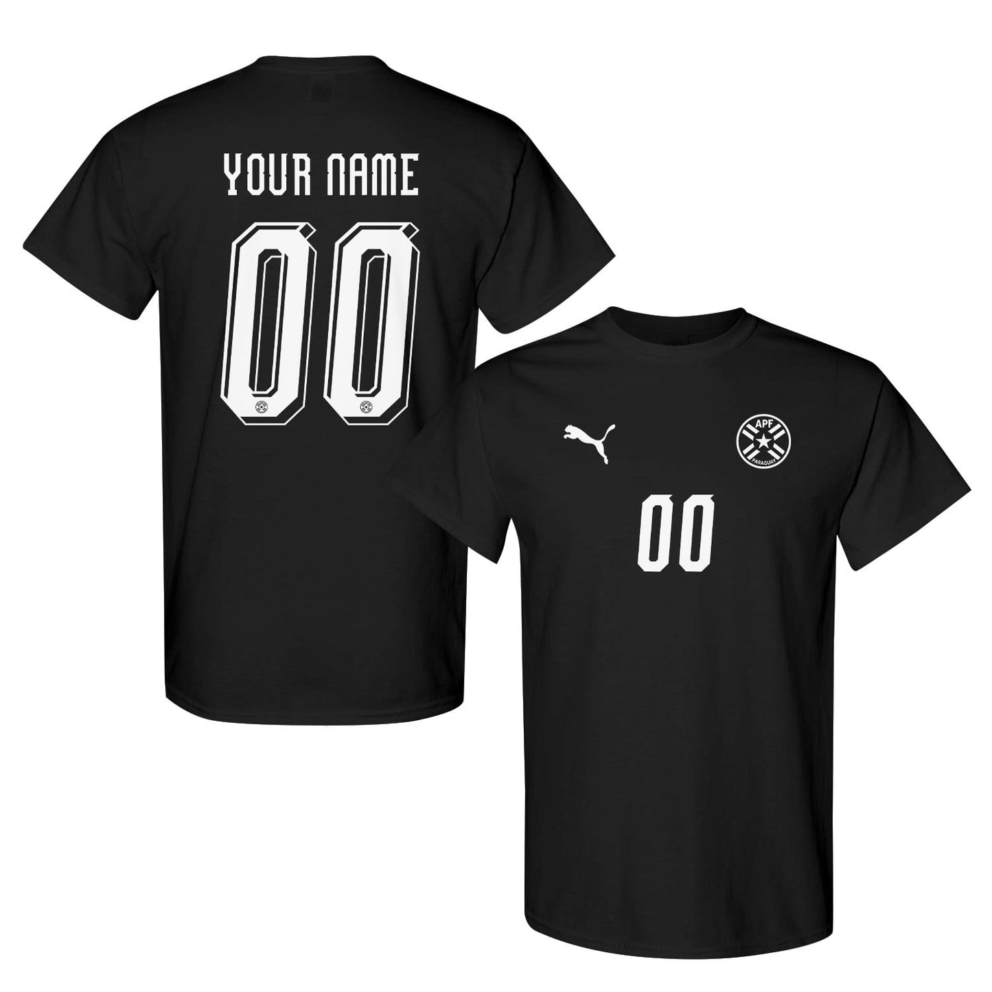 Paraguay Jersey Style Tee for World Cup 2026 - Personalized Soccer Fan T-Shirt