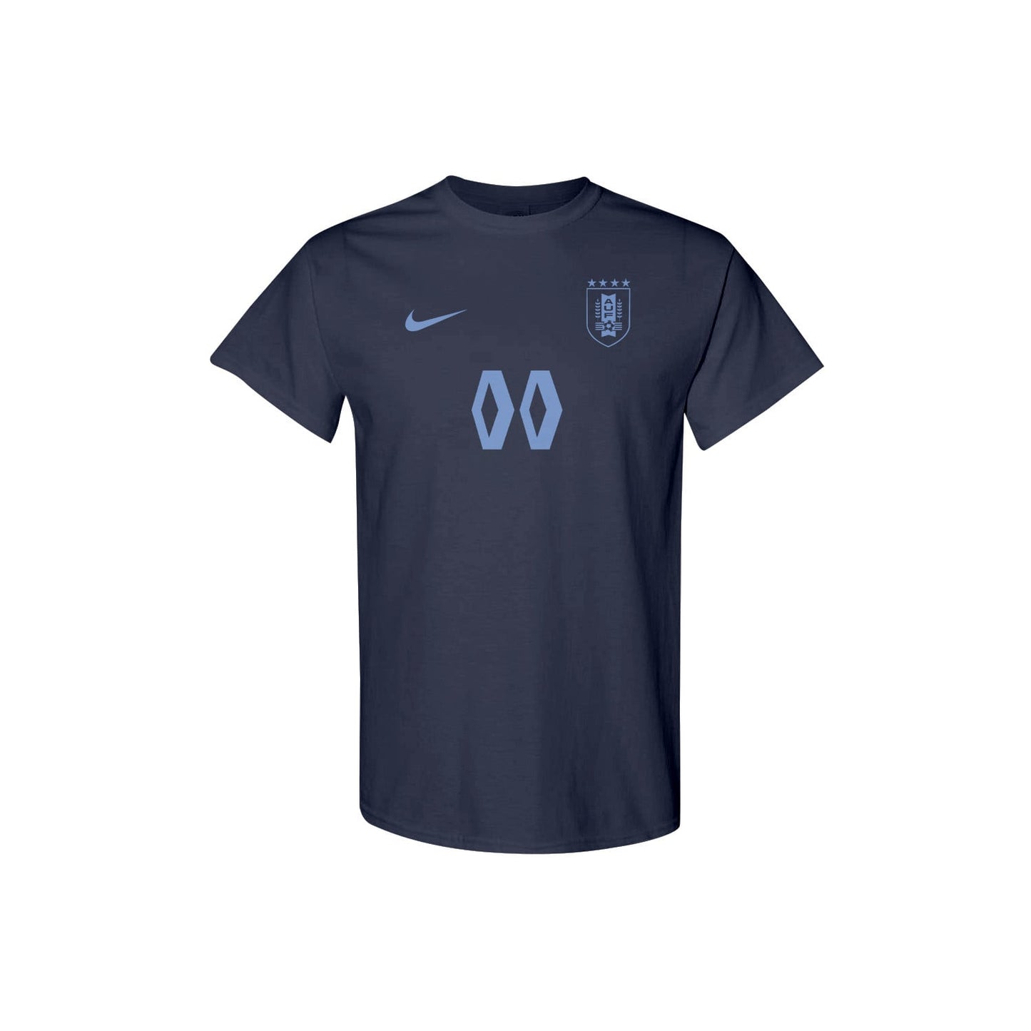 Uruguay Jersey Style Tee for World Cup 2026 - Personalized Soccer Fan T-Shirt